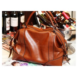Casual Women's Tote With PU Leather Vintage Style Belts and Buckles Design