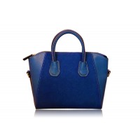 Elegant Women's Leather Handbag With Splicing and Stitching Design