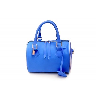 Elegant Women's Street Level Handbag With Candy Color and Pendant Design