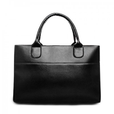 Gorgeous Women's Tote Bag With Solid Color and PU Leather Design