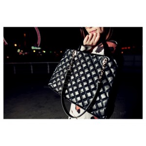 Party Women's Handbag With Check and Solid Color Design
