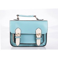 Vintage Style Women's Tote Bag With Color Matching Buckle and PU Leather Design